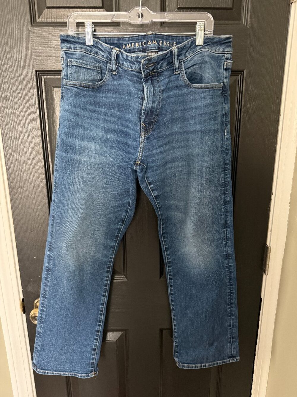 American Eagle Mens Jeans Medium Wash Denim Jeans 34x30